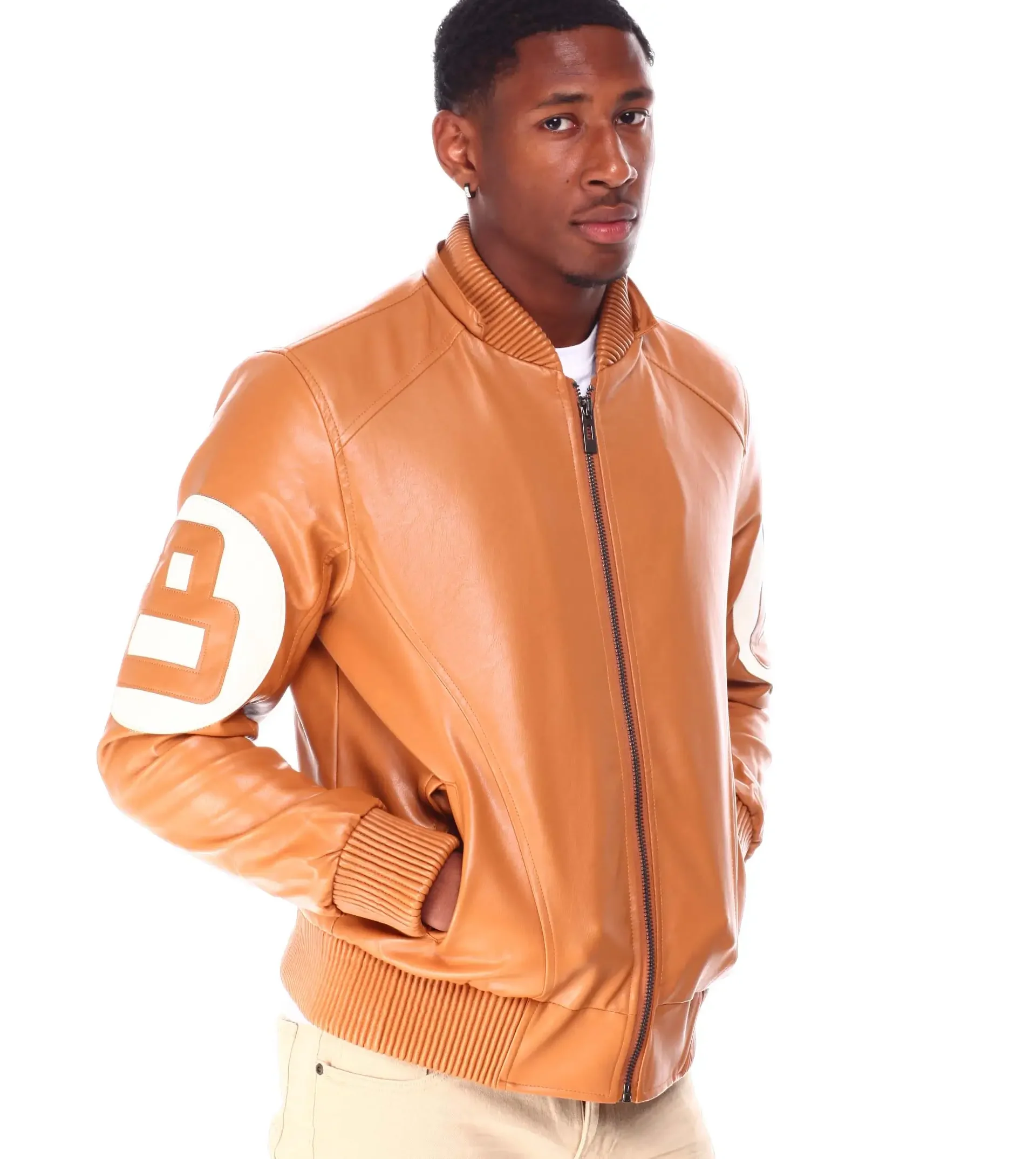 Mens-8-Ball-Light-Brown-Bomber-Leather-Jacket team
