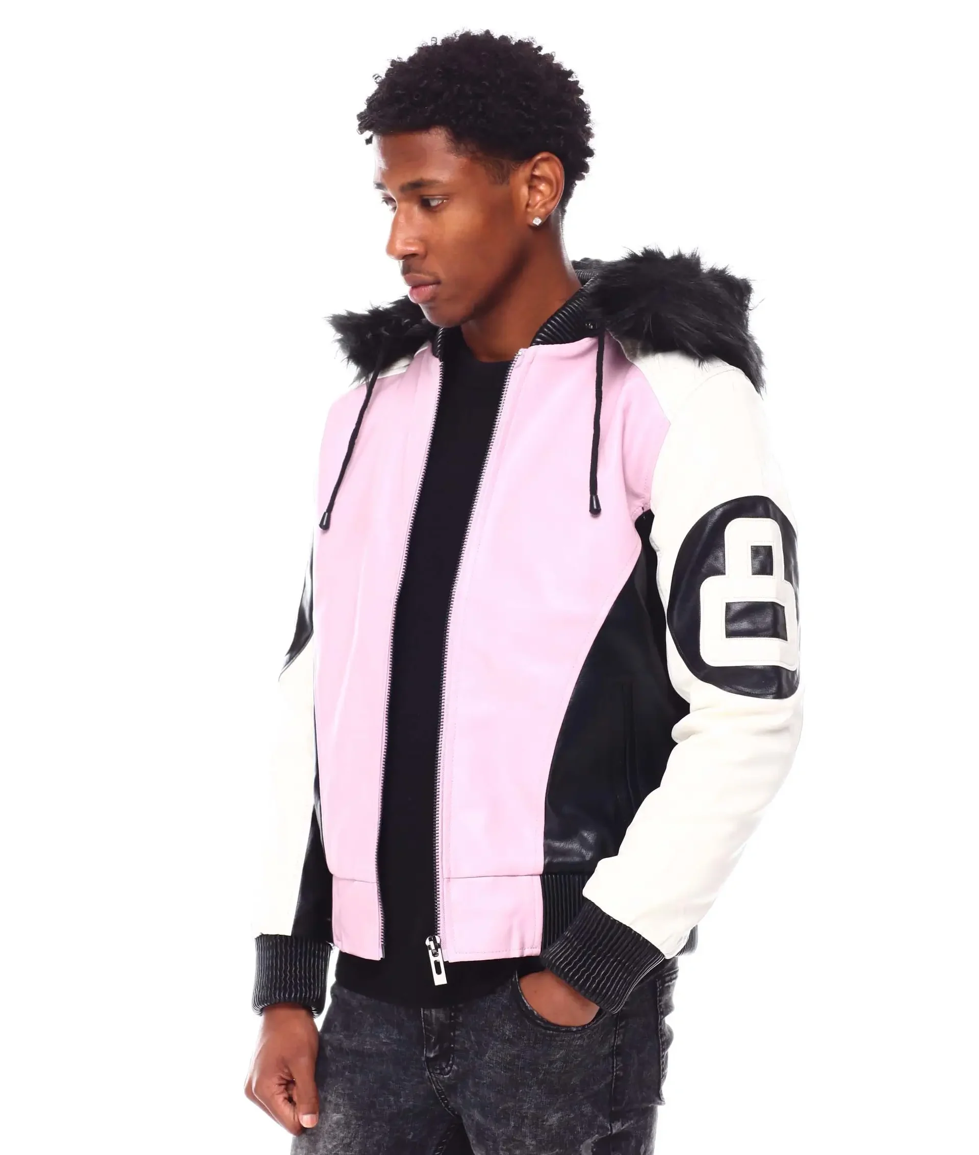 Mens-8-Ball-Pink-Hooded-Leather-Bomber-Jacket team (1)