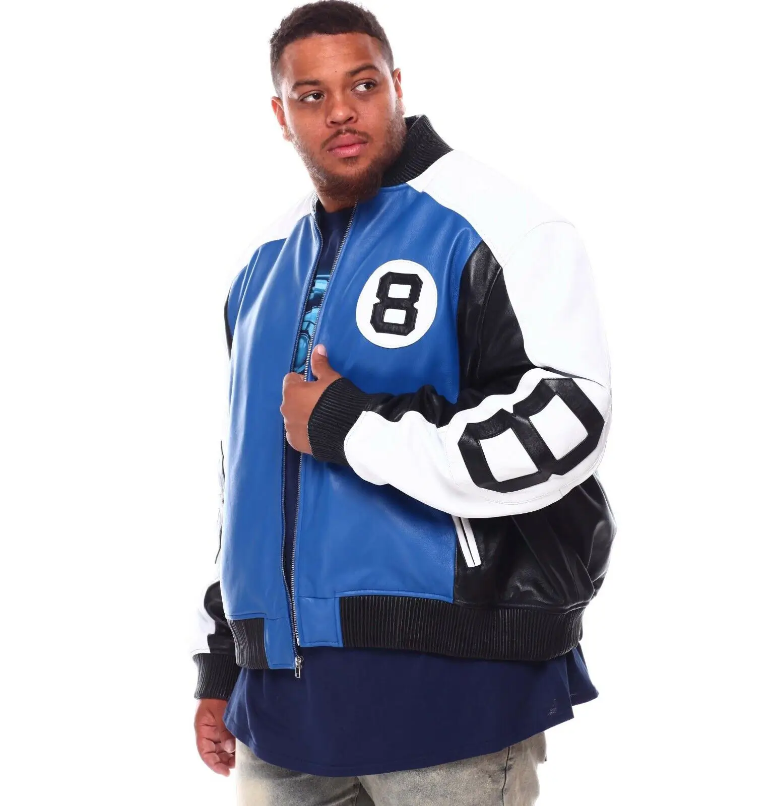 Mens-BT-8-Ball-Genuine-Leather-Jackets-team