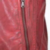 Men's Bold Ionic Red Racer Real Leather Jacket (2)