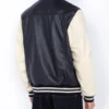 Men’s Classic Blue & White High School Full Leather Varsity Jacket (3)