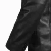 Men's Elegant Daron Black Real Leather Blazer (2)