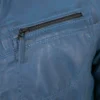 Men's Horizon Blue Leather Moto Jacket (2)