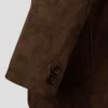 Men's Mr. Bailey Brown Suede Real Leather Blazer (3)