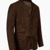 Men's Mr. Bailey Brown Suede Real Leather Blazer (4)