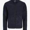 Men's Ocean Depths Suede Minimalist Style Leather Jacket (1)