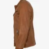 Men's Real Leather Amber Tan Multi-Pocket Biker Jacket (2)