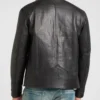 Men's Real Leather Classic Black Biker Jacket (2)