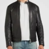 Men's Real Leather Classic Black Biker Jacket (4)