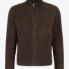 Men's Real Suede Dark Brown Explorer Leather Jacket (1)