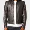 Men’s Rugged Elegance Brown Leather Jacket with Removable Hooded (4)
