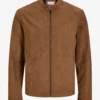 Men's Sahara Tan Suede Jacket with Minimalist Pockets (1)