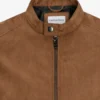 Men's Sahara Tan Suede Jacket with Minimalist Pockets (6)