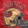 Mens-San-Francisco-49ers-Starter-Locker-Room-Throwback-Full-Snap-RedGold-Satin-Varsity-Jacket-LeatherMoto