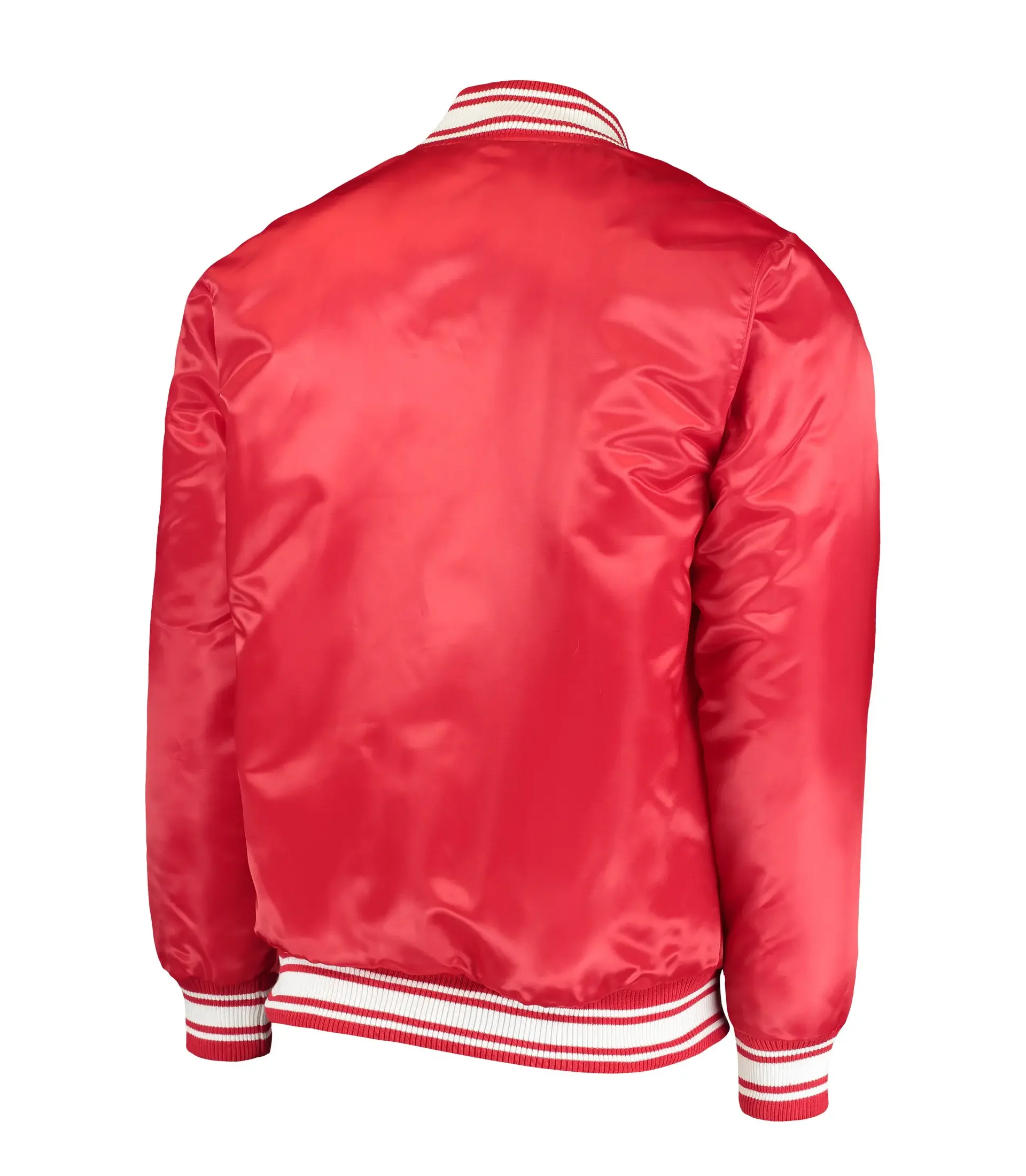 Mens-San-Francisco-49ers-Starter-Lockerroom-Full-Snap-Red-Satin-Varsity-Jacket-LeatherMoto