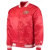 Mens-San-Francisco-49ers-Starter-Lockerroom-Full-Snap-Red-Satin-Varsity-Jacket-LeatherMoto
