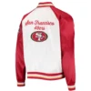 Mens-San-Francisco-49ers-Tommy-Hilfiger-WhiteRed-The-Varsity-Raglan-Full-Snap-Jacket-LeatherMoto