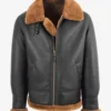 Men's Vintage B3 Aviator Sheepskin Leather Jacket (1)