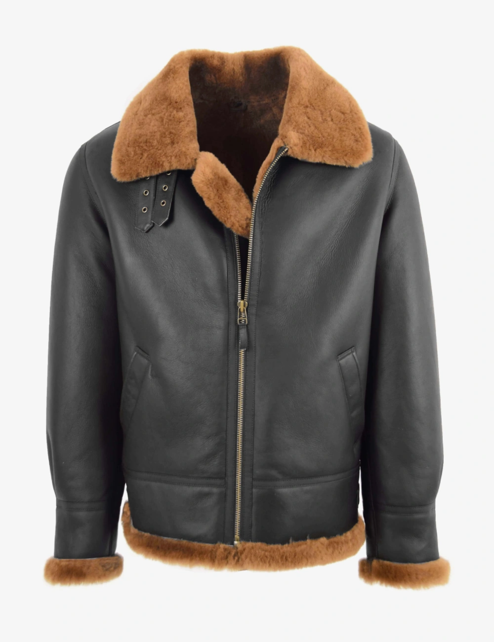 Men's Vintage B3 Aviator Sheepskin Leather Jacket (1)
