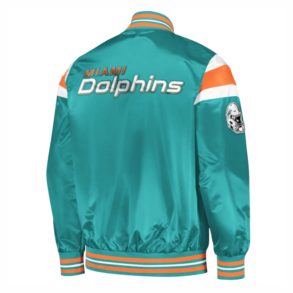 Miami-Dolphins-Full-Snap-Satin-Varsity-Jacket-Aqua-LeatherMoto