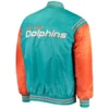 Miami-Dolphins-Full-Snap-Satin-Varsity-Jacket-AquaOrange-LeatherMoto