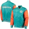 Miami-Dolphins-Full-Snap-Satin-Varsity-Jacket-AquaOrange-LeatherMoto