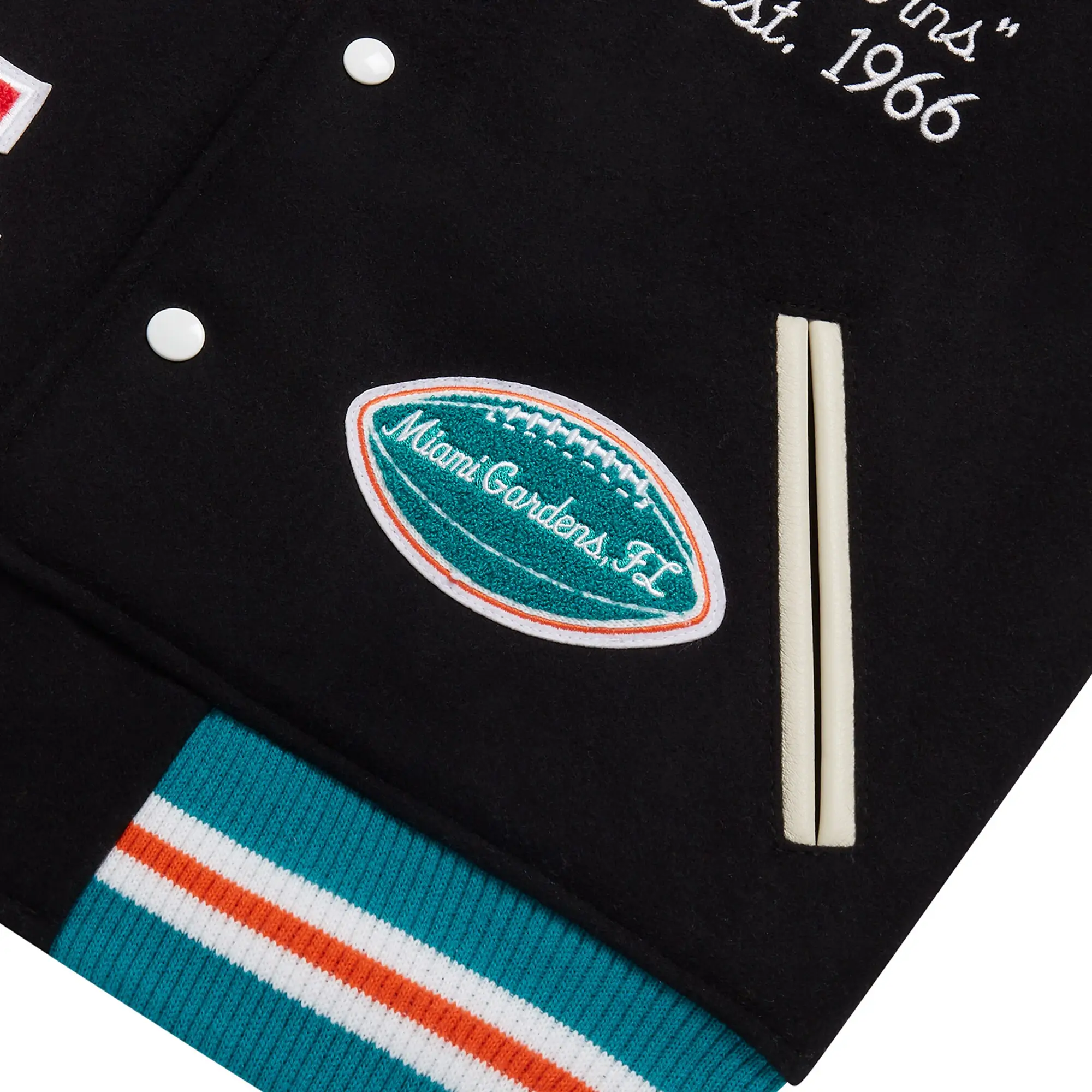 Miami-Dolphins-OVO-Black-Full-Snap-Varsity-Jacket-4