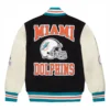 Miami-Dolphins-OVO-Black-Full-Snap-Varsity-Jacket- leather moto 2