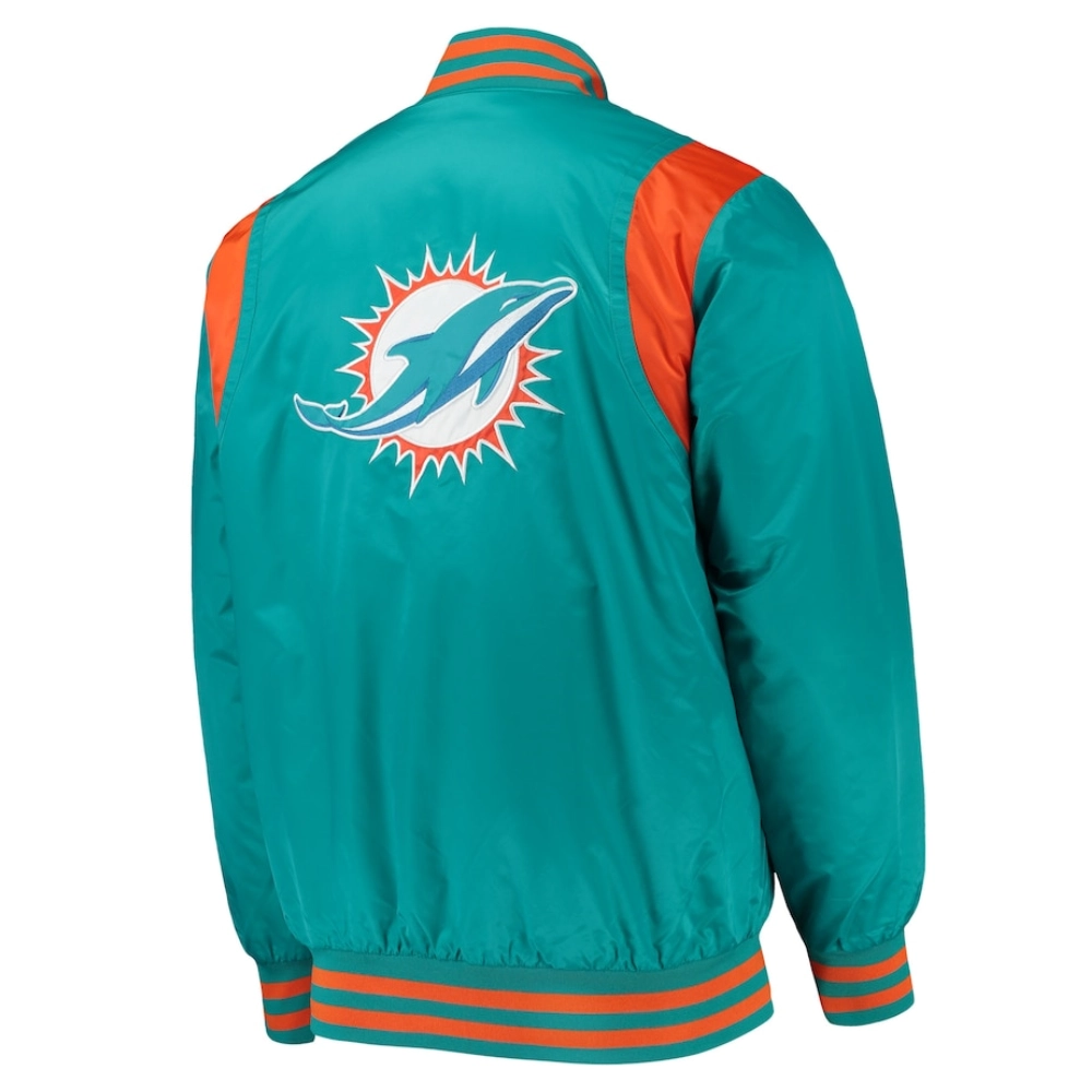 Miami-Dolphins-Prime-Time-Full-Snap-Satin-Varsity-Jacket-Aqua-LeatherMoto