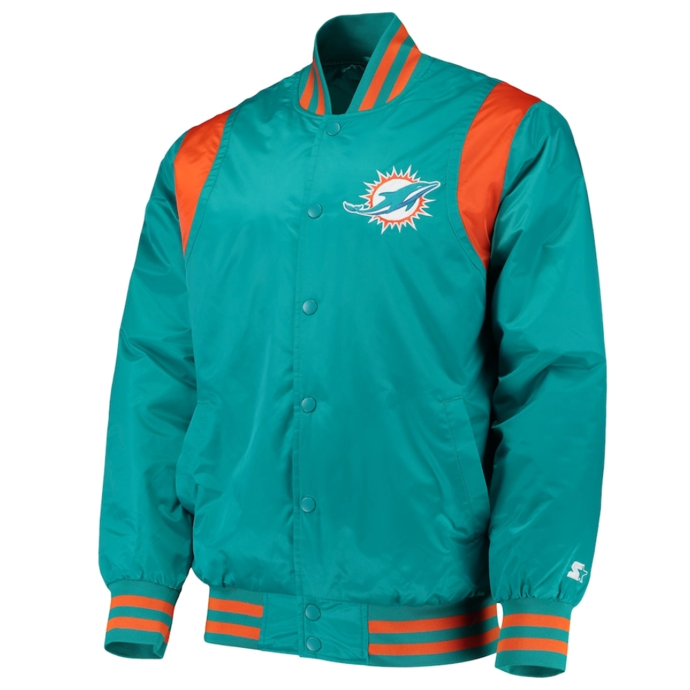 Miami-Dolphins-Prime-Time-Full-Snap-Satin-Varsity-Jacket-Aqua-LeatherMoto