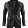 Modern Radaron Quilted Black Leather Blazer (1)
