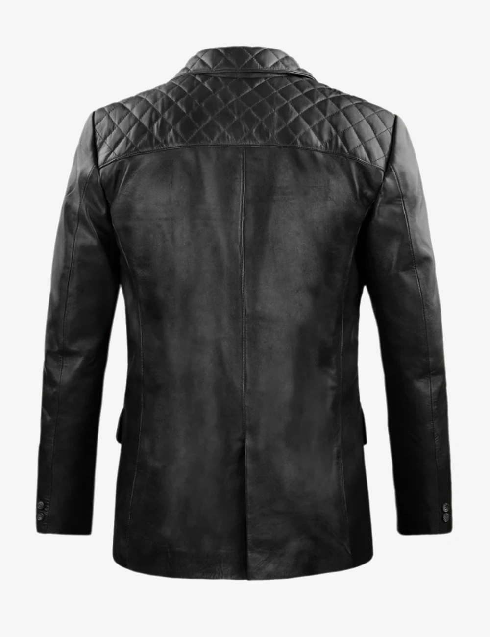 Modern Radaron Quilted Black Leather Blazer (2)