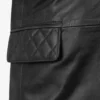 Modern Radaron Quilted Black Leather Blazer (3)