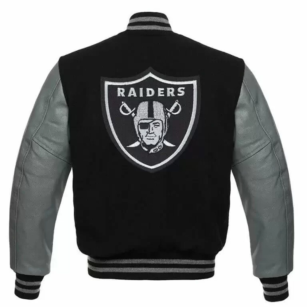 NFL-Las-Vegas-Raiders-Black-Grey-Varsity-Jacket-LeatherMoto