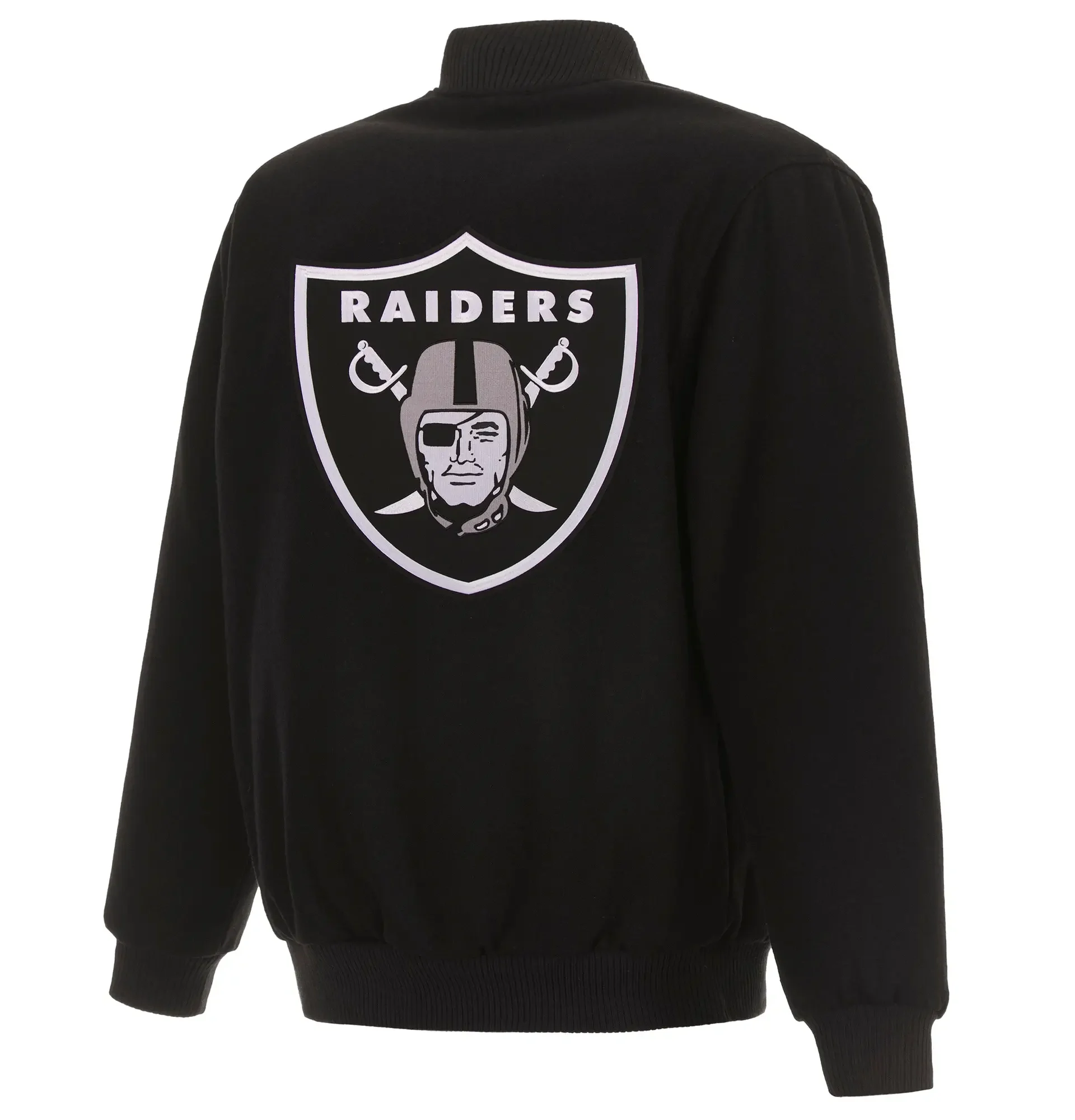 NFL-Las-Vegas-Raiders-JH-Design-Reversible-Black-Varsity-Jacket-LeatherMoto