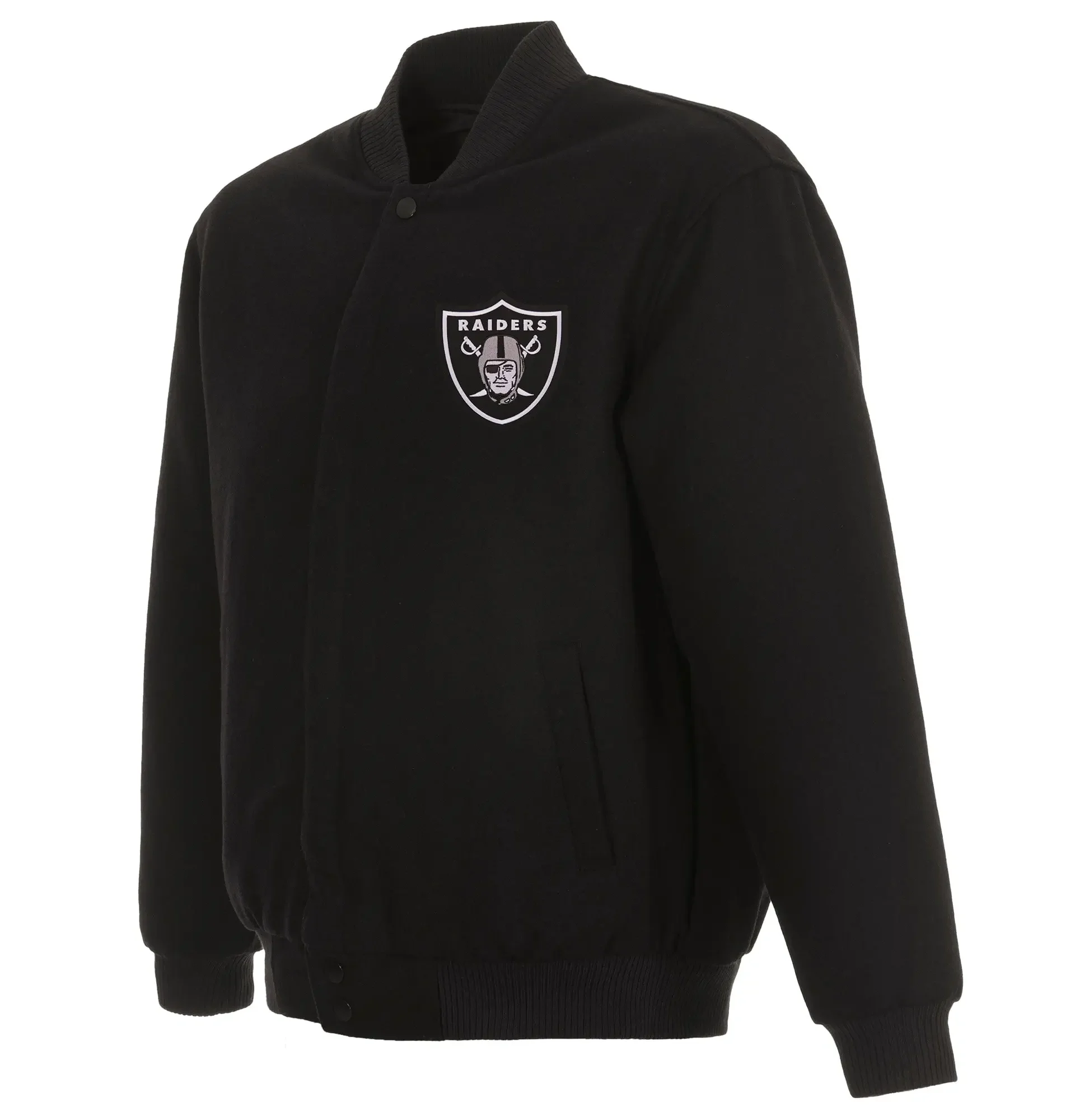 NFL-Las-Vegas-Raiders-JH-Design-Reversible-Black-Varsity-Jacket-LeatherMoto