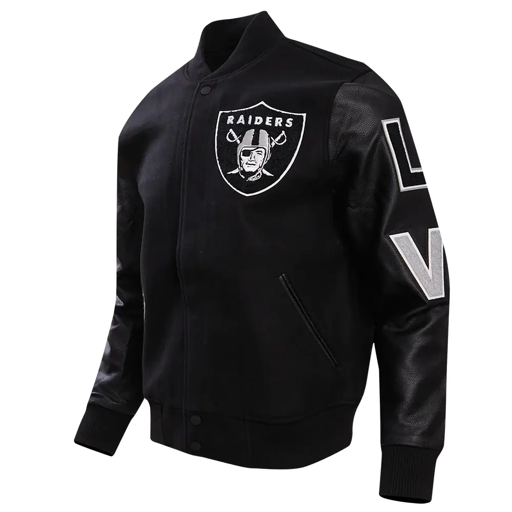 NFL-Las-Vegas-Raiders-Pro-Standard-Logo-Black-Varsity-Jacket-LeatherMoto