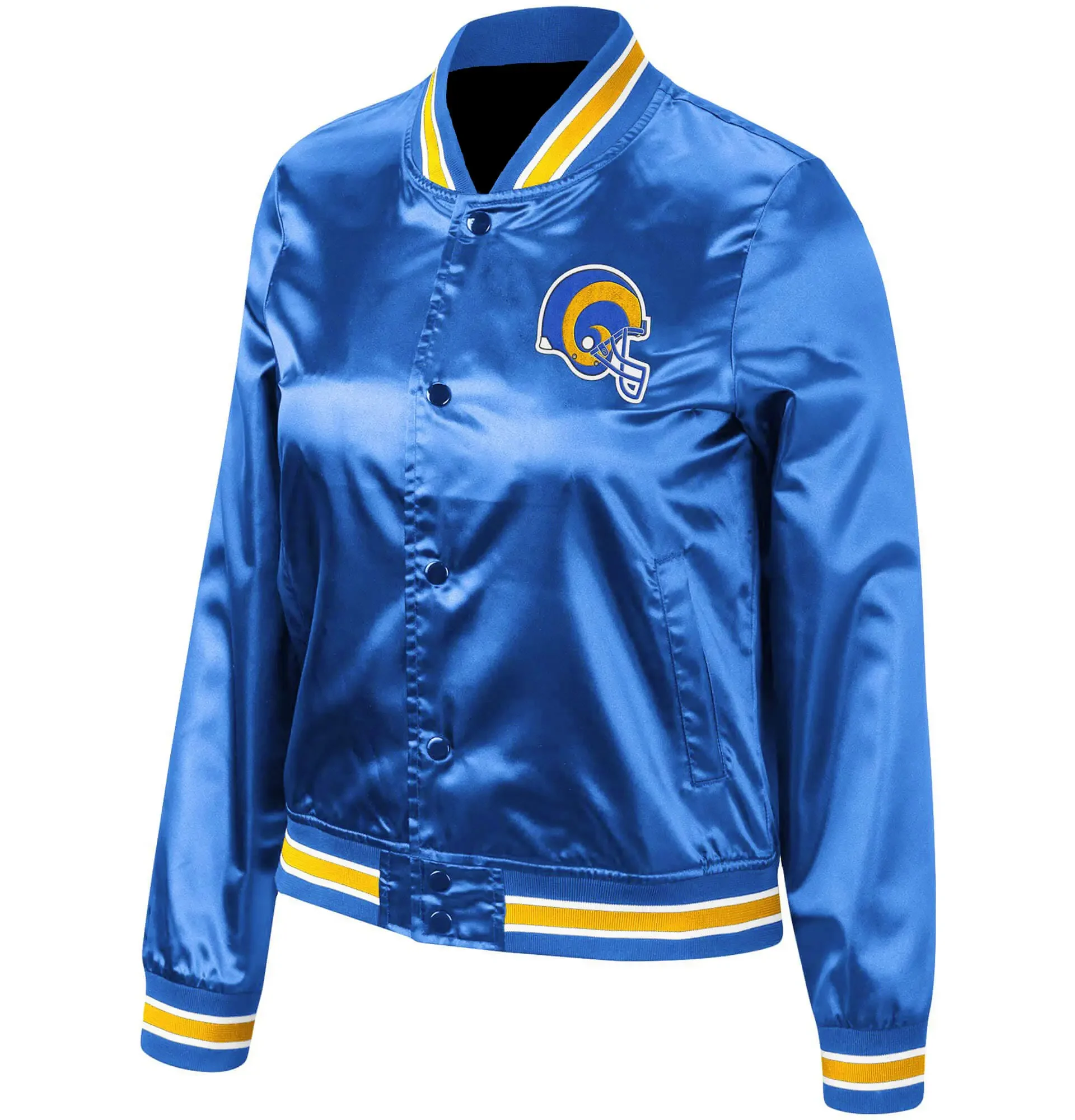 NFL-Los-Angeles-Rams-Blue-Satin-Jacket-LeatherMoto