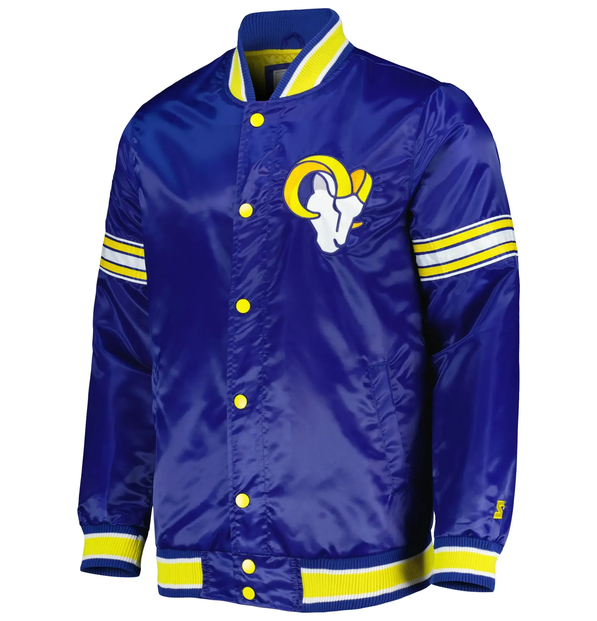 NFL-Los-Angeles-Rams-Starter-Midfield-Satin-Full-Snap-Varsity-Jacket-LeatherMoto