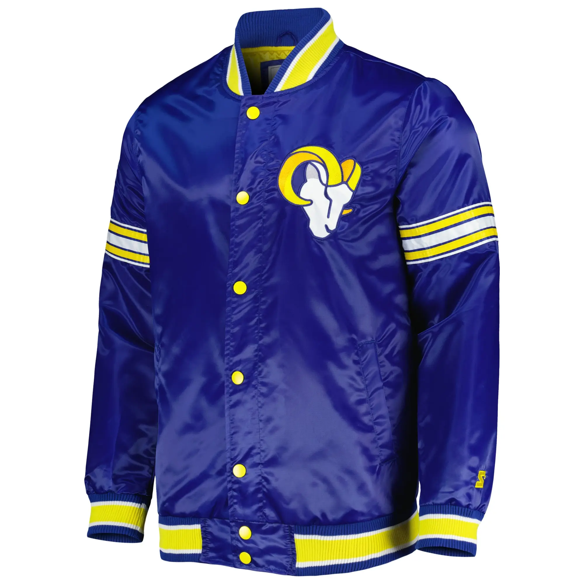 NFL-Los-Angeles-Rams-Starter-Midfield-Satin-Full-Snap-Varsity-Jacket-LeatherMoto