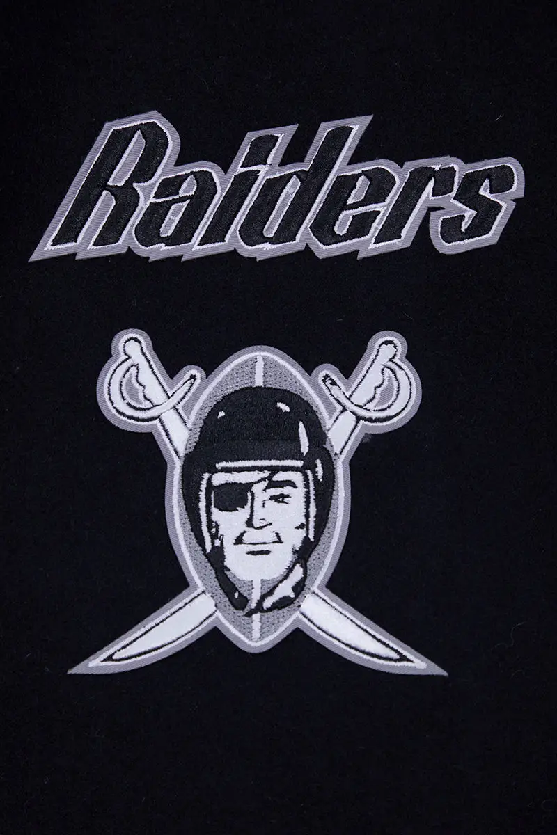 NFL-Los-Vegas-Raiders-Pro-Standard-Logo-Classic-Black-White-Varsity-Jacket-LeatherMoto