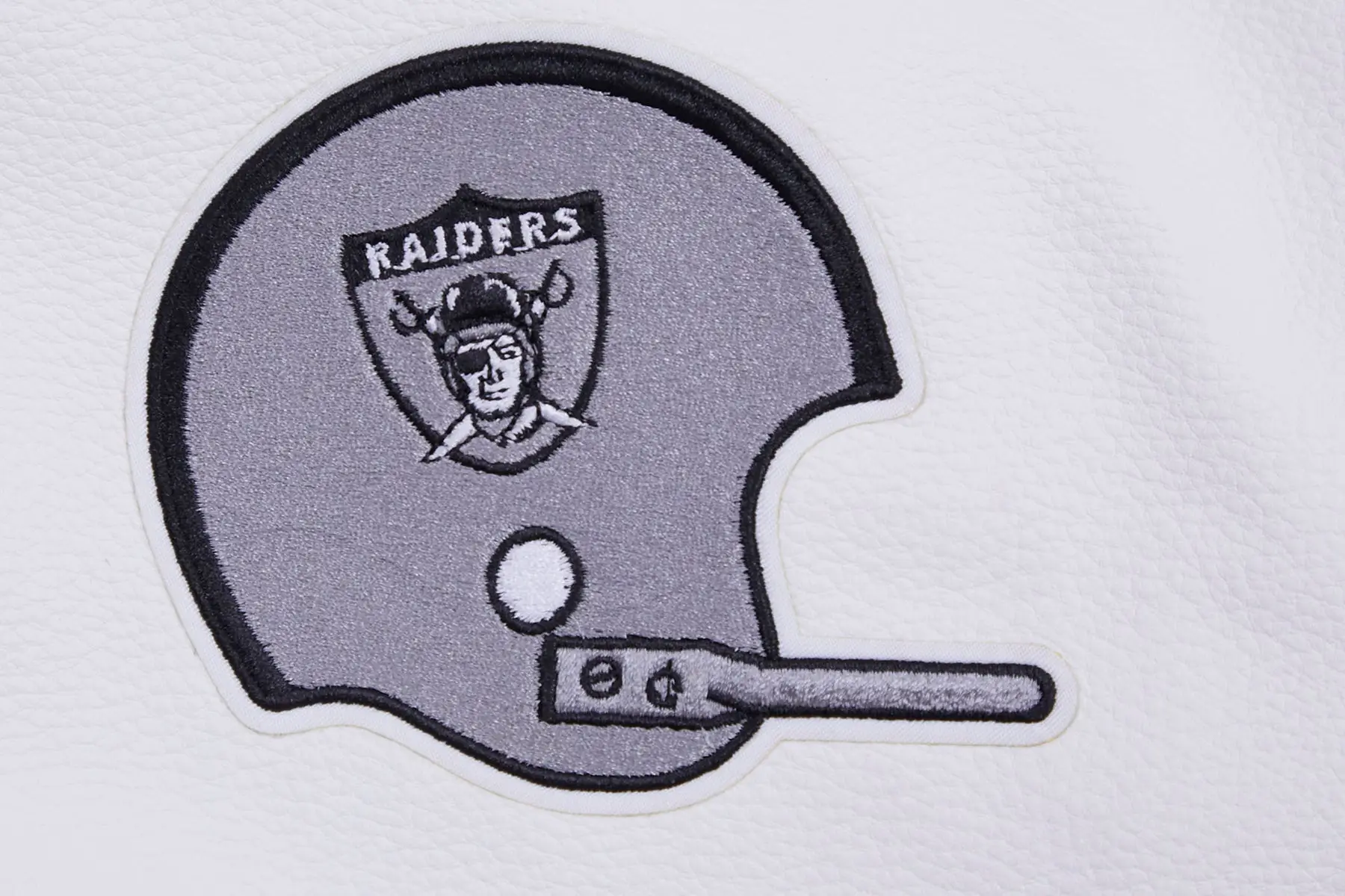 NFL-Los-Vegas-Raiders-Pro-Standard-Logo-Classic-Black-White-Varsity-Jacket-LeatherMoto