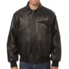 New-England-Patriots-Black-Tonal-Leather-Varsity-Jacket-LeatherMoto