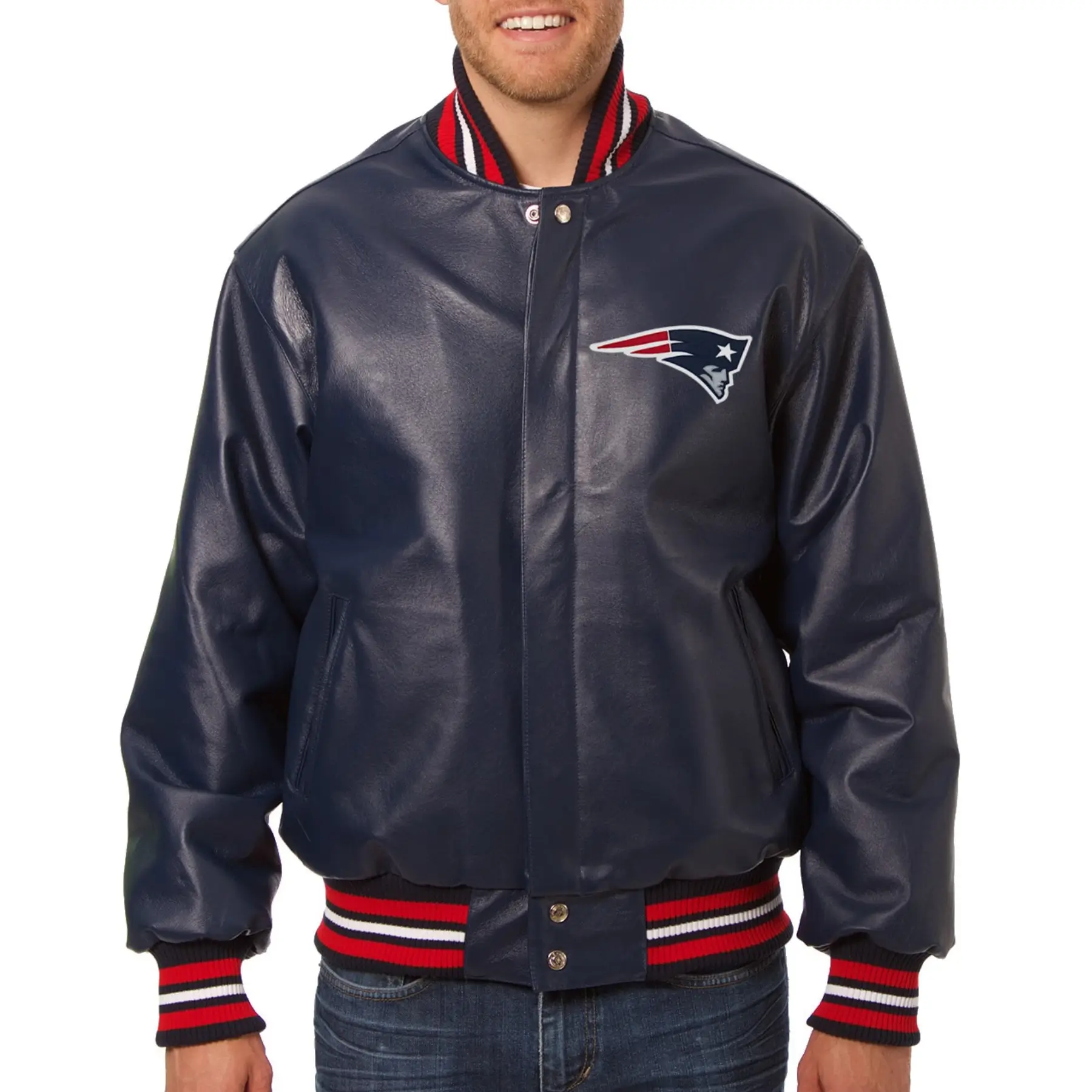 New-England-Patriots-Leather-Varsity-Navy-Jacket-LeatherMoto