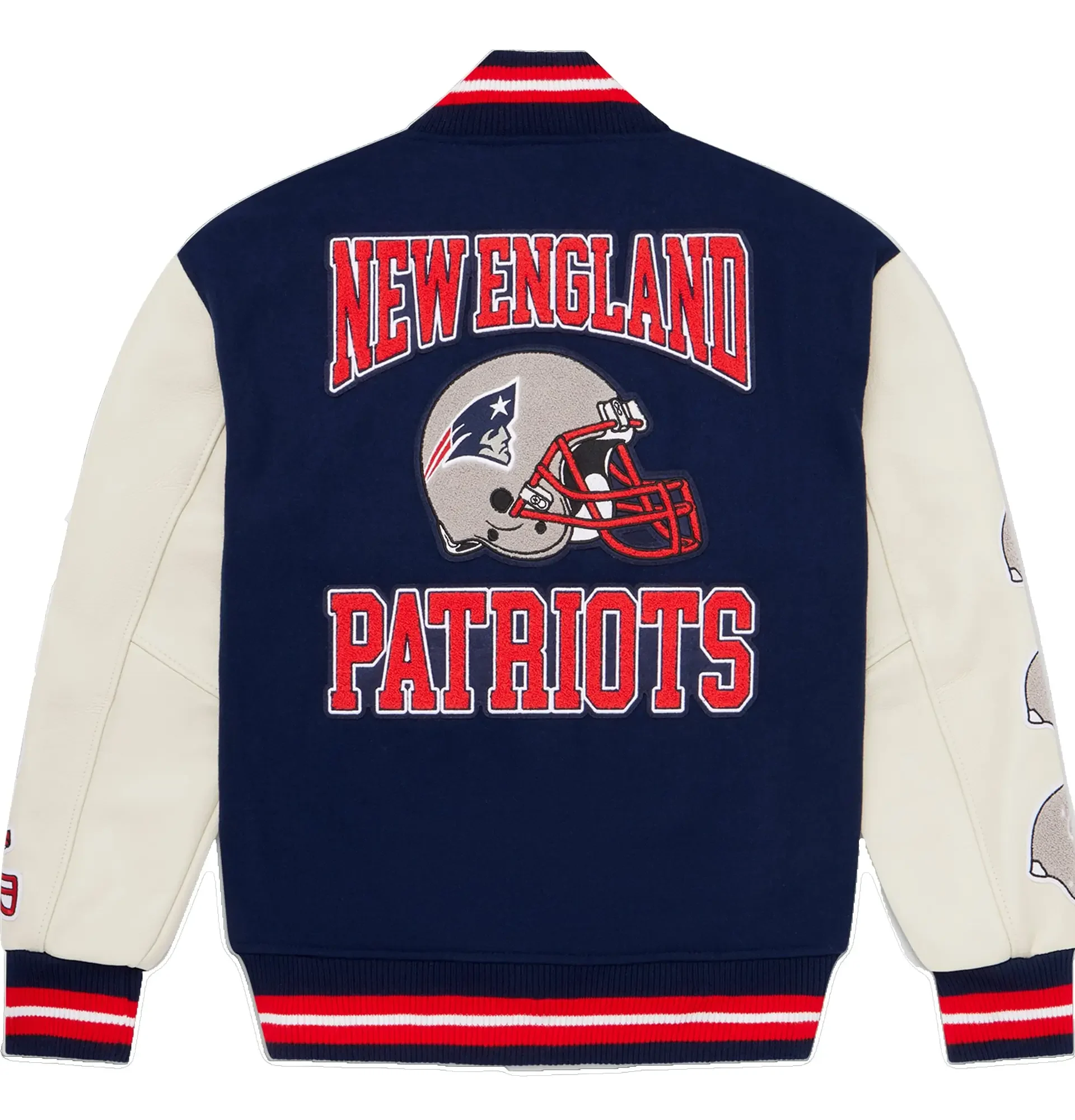 New-England-Patriots-OVO-Wool-Leather-Varsity-Jacket-leather moto (6)