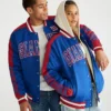 New York Giants Couple Bomber Varsity Jacket-LeatherMoto