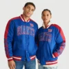 New York Giants Couple Bomber Varsity Jacket-LeatherMoto
