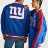New York Giants Couple Bomber Varsity Jacket-LeatherMoto