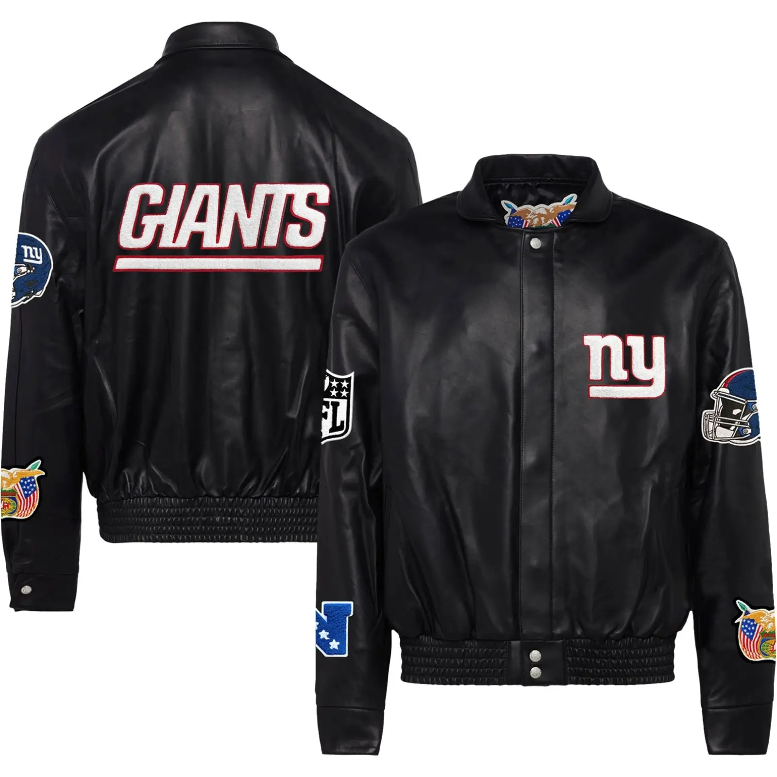 New-York-Giants-Jeff-Hamilton-Black-Leather-Varsity-Jacket-LeatherMoto