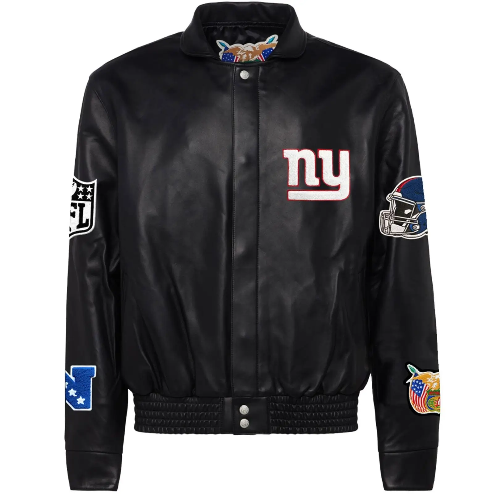 New-York-Giants-Jeff-Hamilton-Black-Leather-Varsity-Jacket-LeatherMoto
